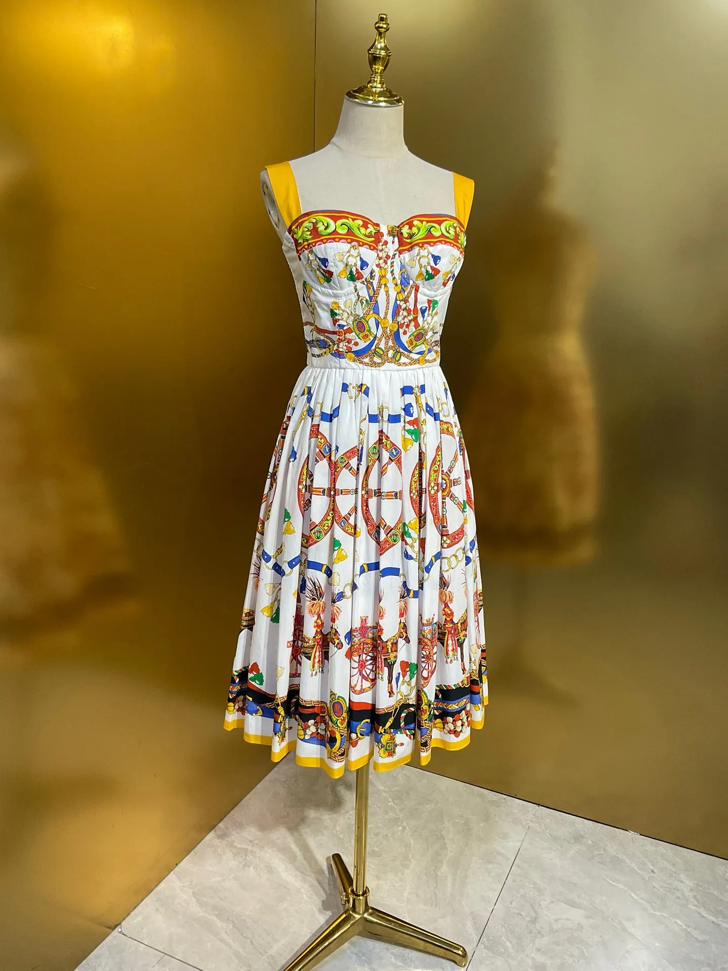 Designer Dresses For Women Floral Print Midi Summer... From Fangcloudy1,  $136.34 In Bulk | DHgate.Com