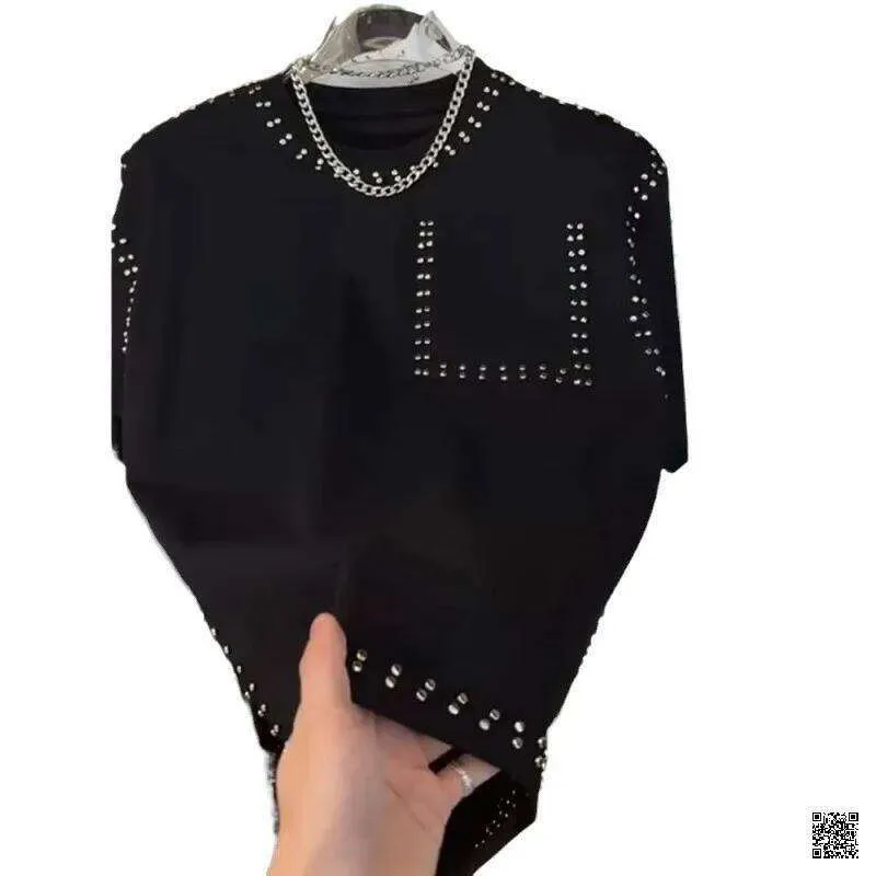 Wholesale Shein Mens Short Sleeve Jacket Heavy Rivet Letter 