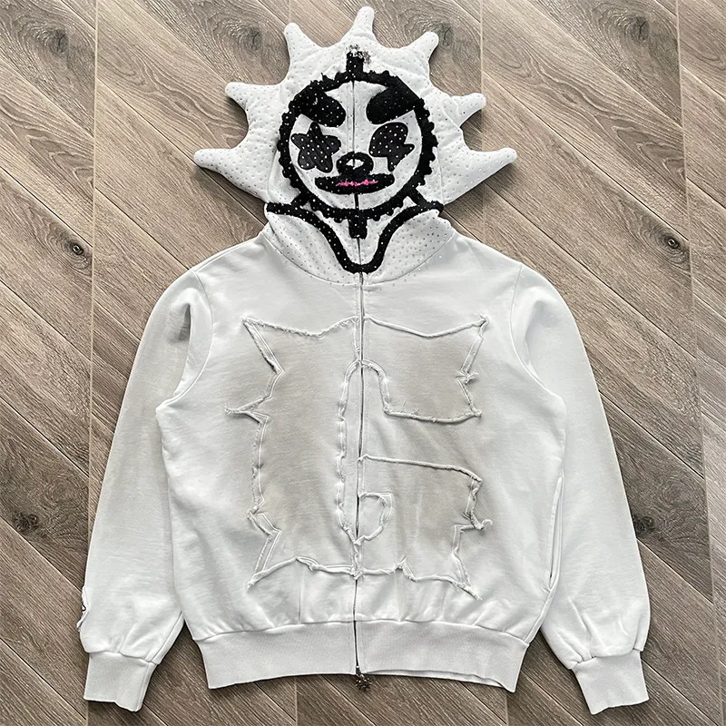 Glo Gang The Glory Embroidered Full Zip Hoodie And From