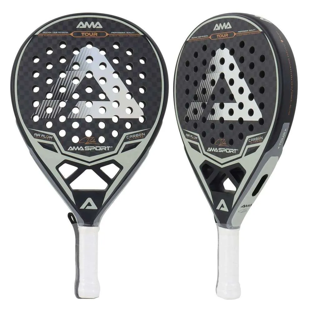 120 Padel Rackets AMASPORT 12K Carbon Fiber Padel Racquet with EVA Memory Flex Foam Core ...