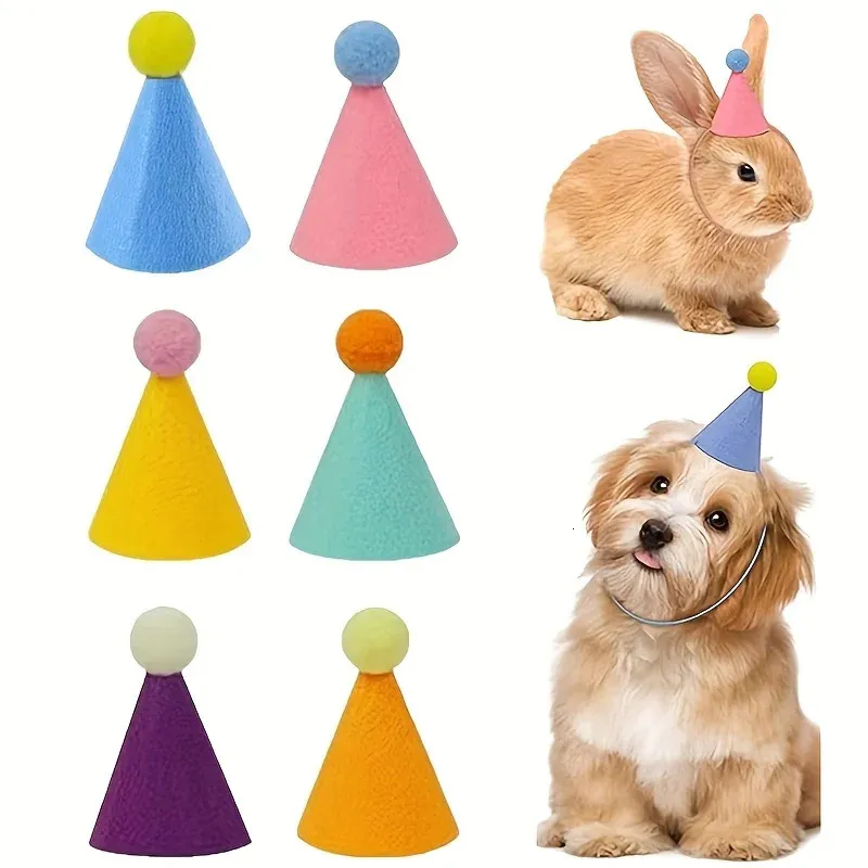 QEEROYO 12-teiliges Partyhut-Set – Bunte Kegelhüte Mit Bommel Für Kindergeburtstag