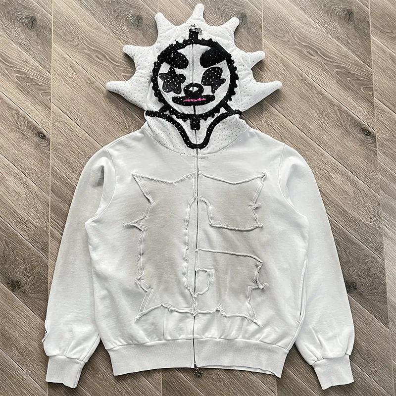 Glo Gang The Glory Embroidered Full Zip Hoodie And From