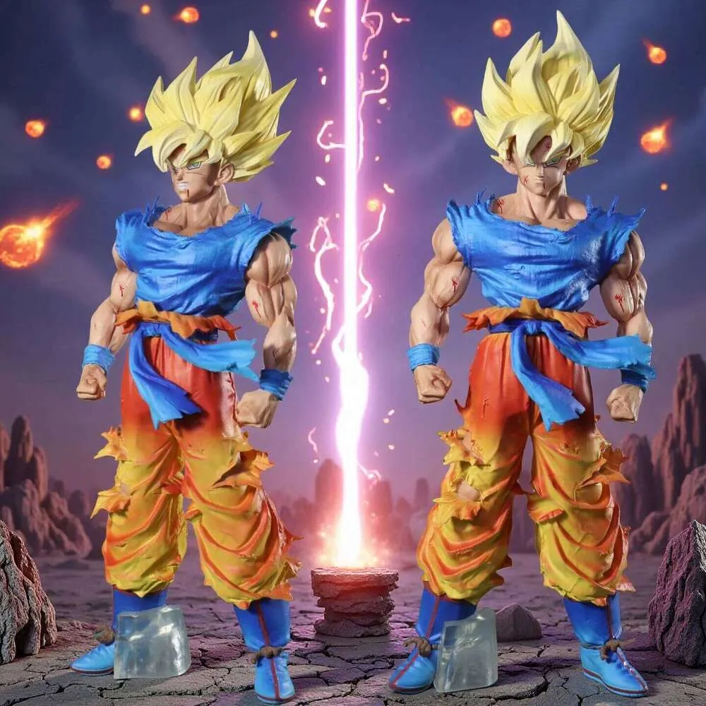 27 センチメートル双頭ドラゴンボール Z フィギュア超サイヤ人孫悟空