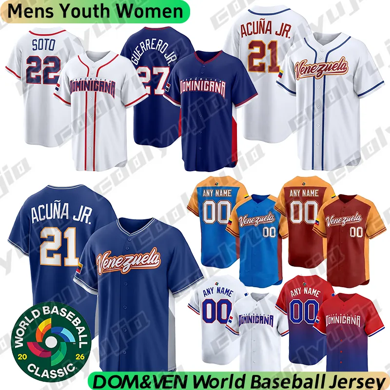 ドミニカ共和国チーム WBC 野球ユニフォーム フアン ソト、タティス