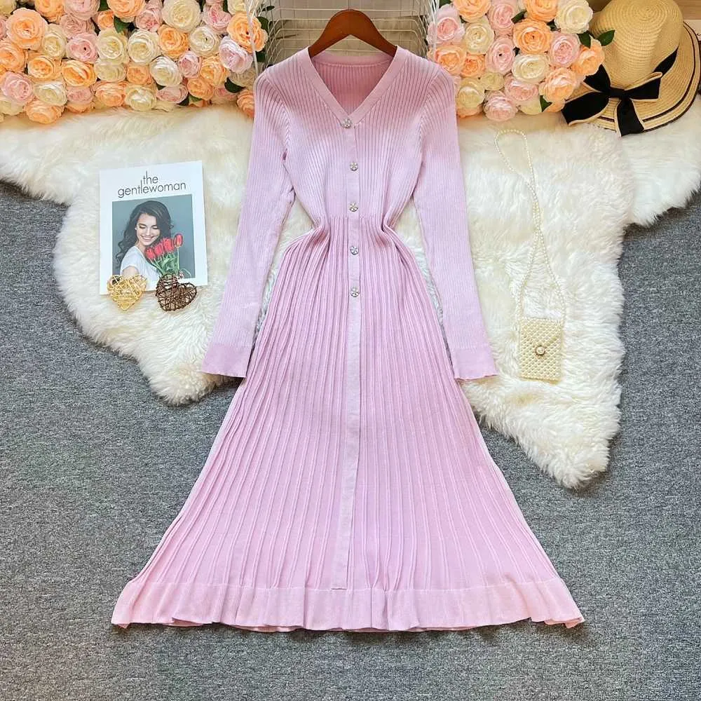 chiffon dress knit sweater YuooMuoo Women V-neck Floor-Length Short Sleeve Synthetic Fiber from Dhgate Basic & Casual Dresses gender-Women's