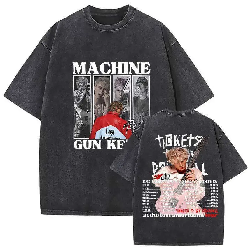 Rapper MGK Lost Americana Tour 2025 T Shirts Machine From 8,4