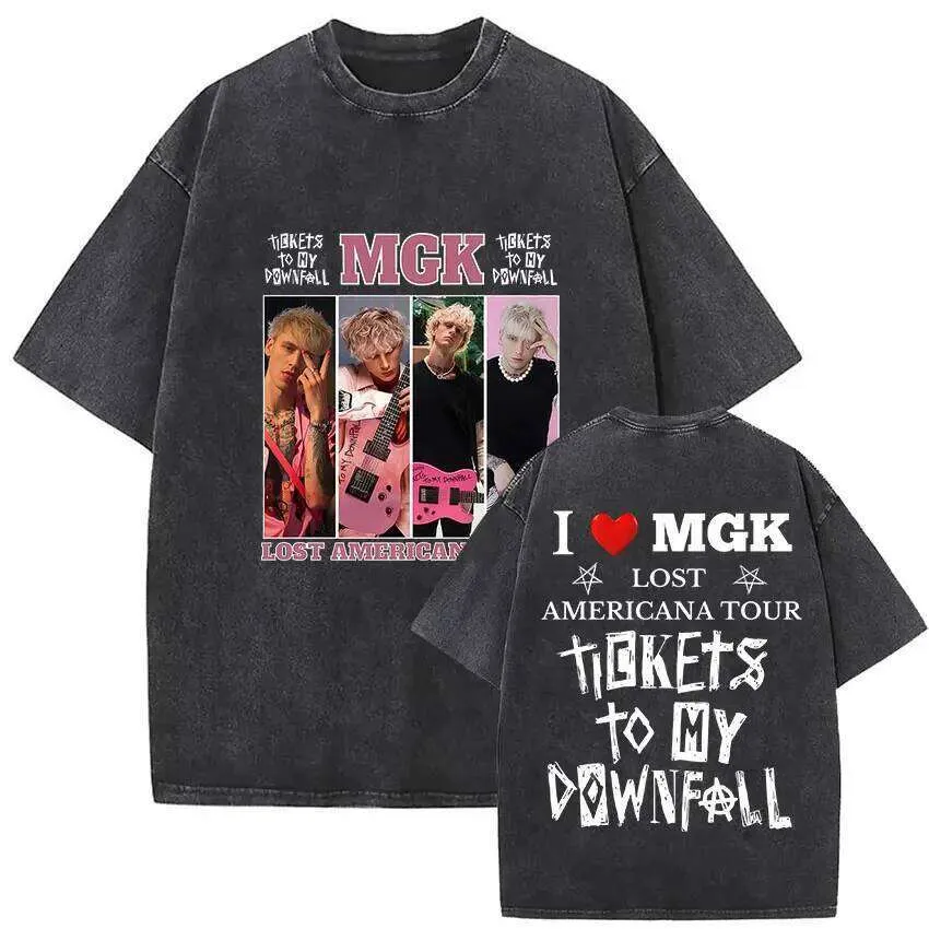 Rapper MGK Lost Americana Tour 2025 T Shirts Machine From 8,4