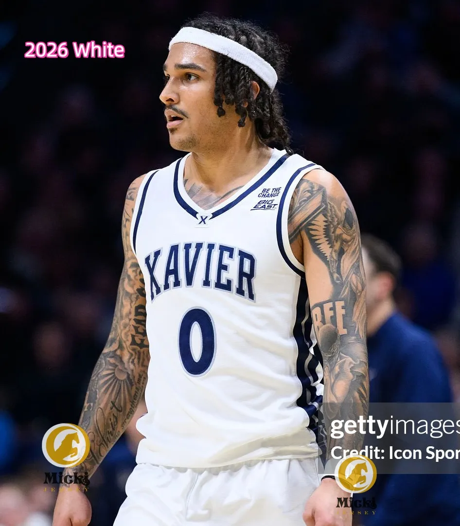 Xavier Musketeers Basketball Jersey Men Polyester Moisture-Wicking