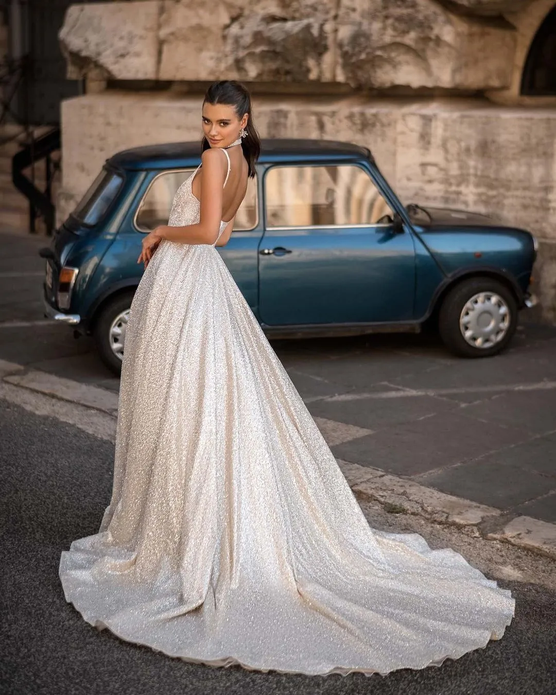 berta bridal glitter dress Wedding Gowns A Line Bone Bodice Glitter... From Kyuremweding, $222.71 berta bridal 2024