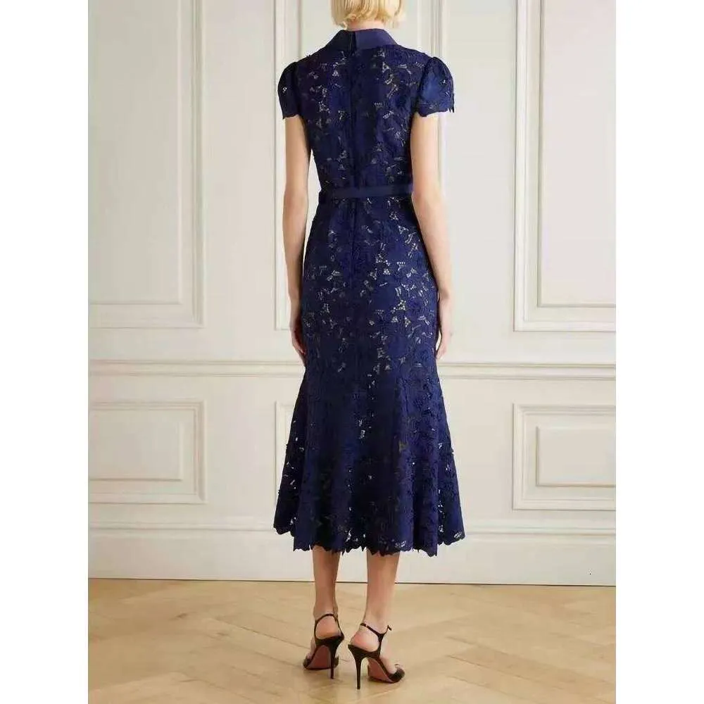 navy lace crochet dress Yours London Women's Curve Navy Blue Crochet Lace Dress Size 10