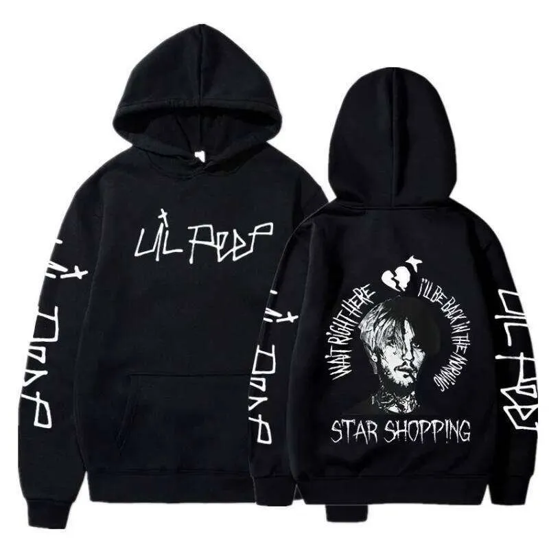 Rapper Lil Peep Cry Männer Kleidung Hoodies Mode Brief Gedruckt Grafik ...