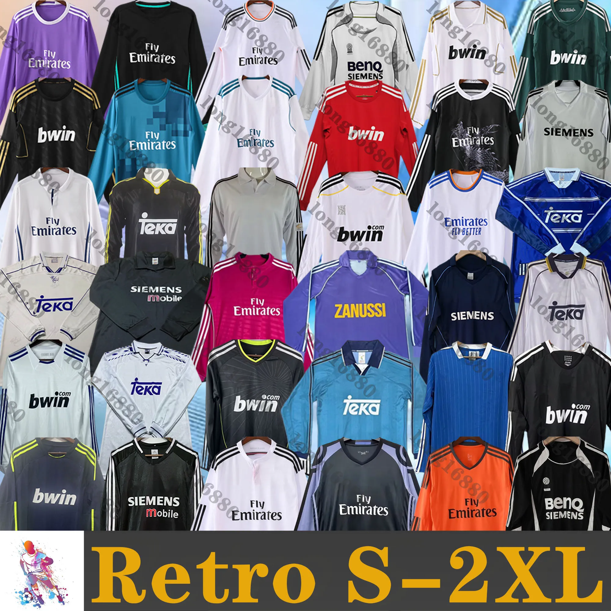 Real Madrid Classic 11 Vintage Football Shirts REAL MADRID 2016