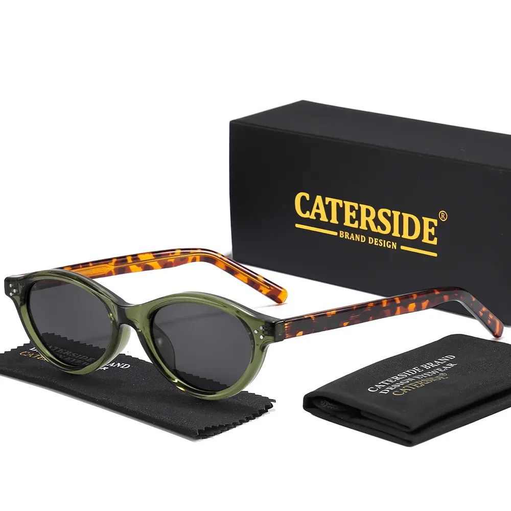 Retro Oval Polarized Sunglasses for Men PC Frame UV400  display picture 1