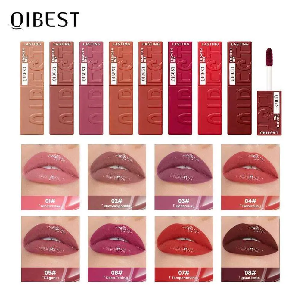 QIBEST Watery Glaze Moisturizing Long Lasting Red Liquid Lipstick ...