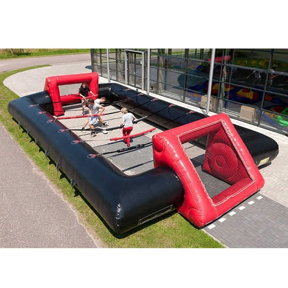 Inflatable Human Table Football Game Full Size Outdoor Soccer Field for ...