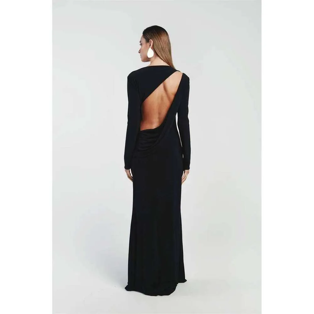 backless batwing dress Modern Backless Bat Sleeve Dress
