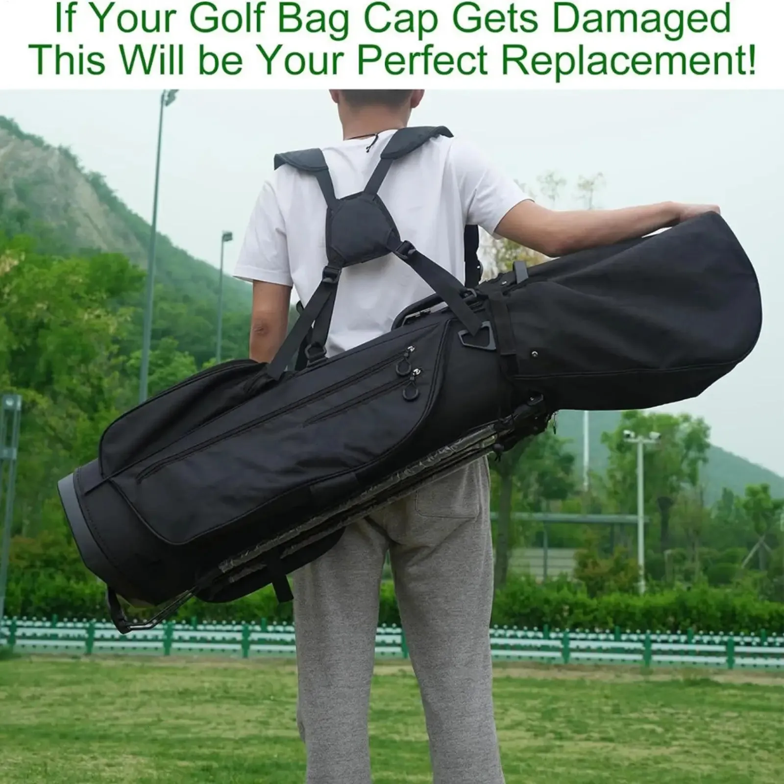 golf bag rain protection RXV Cover Using an umbrella can be quite challenging Axglo Golf Bag Rain Cover