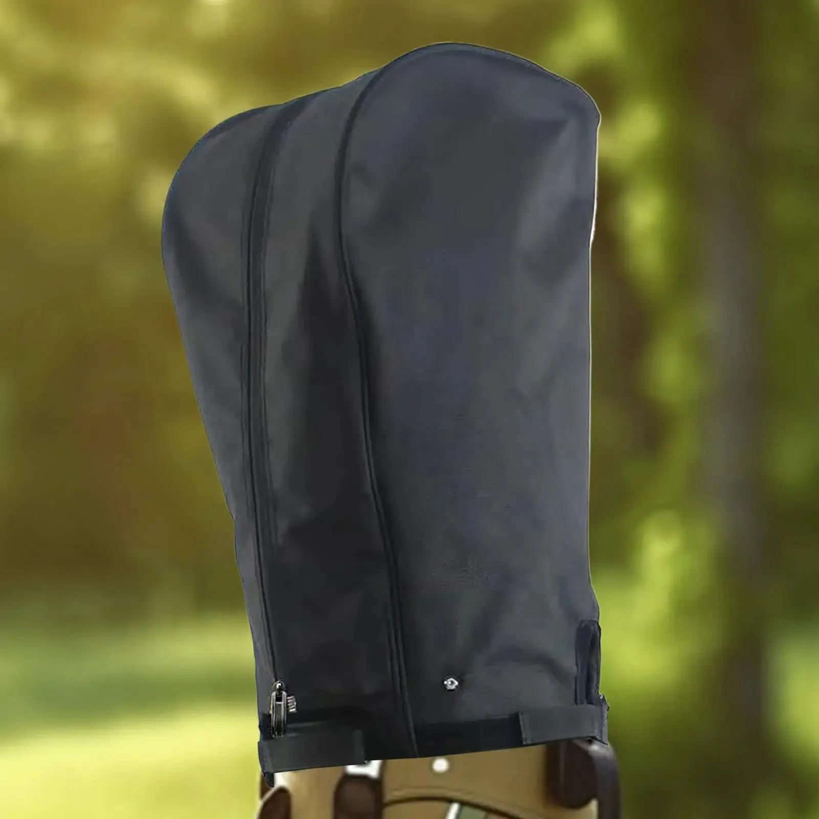 golf club bag rain covers BOYEA & SKULLEAP Cover Cover/Hood Nylon Waterproof dust Cover Fits Most Golf cart Bags Easy to use Collapsible and removabl Golf Accessory Gifts (1680D Nylon, Large) quality bag cover offers the ultimate protection from the rain and other inclement weather Golf Club Bag Rain Hood