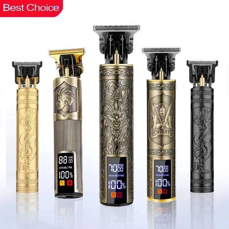 T9 Professional Hair Trimmer Portable Electric USB 0mm Bald Fade ...