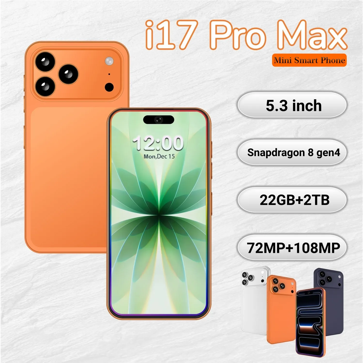 I17Pro Max 5G Smartphone   Snapdragon 8 Elite 12 Core... 