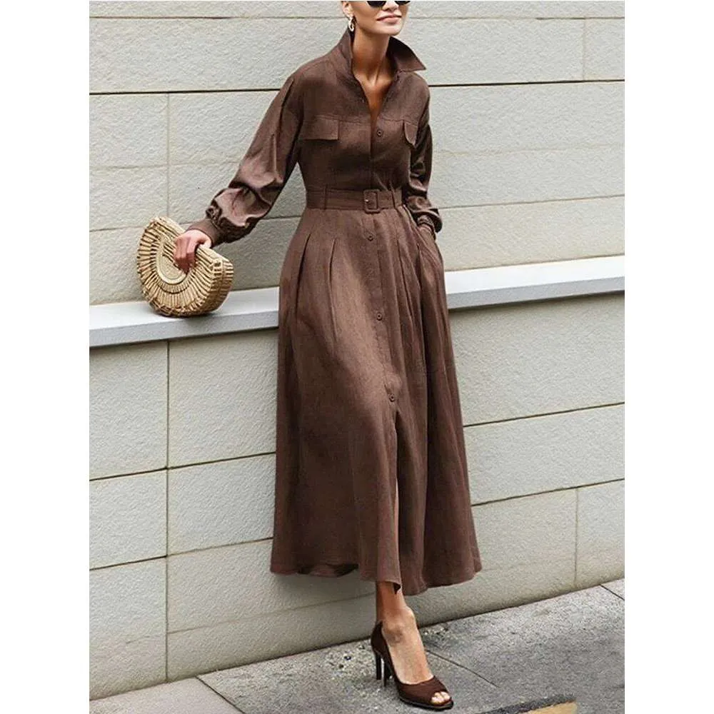 pleated maxi shirt dress Blue Stripe Cotton Pleated Midi Dress - Shirt Dresses