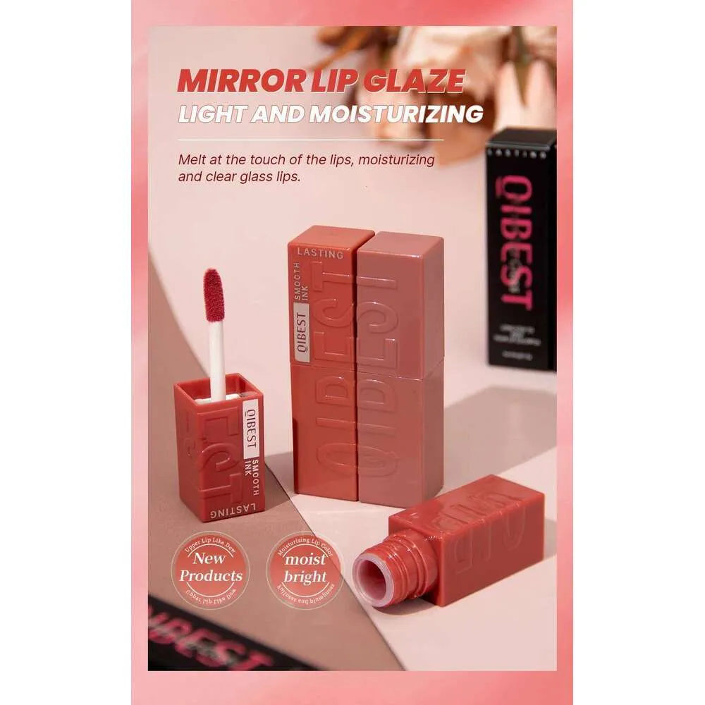 QIBEST Watery Glaze Moisturizing Long Lasting Red Liquid Lipstick ...
