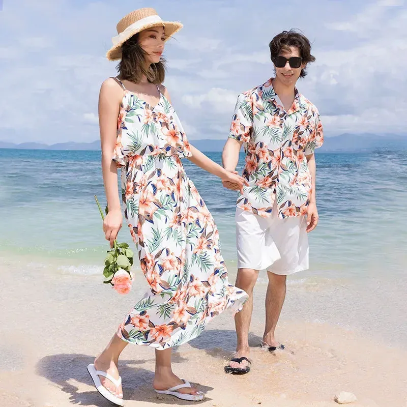 beach dress for mom Summer Mother-Daughter Beach Floral Dresses – HER SHOP