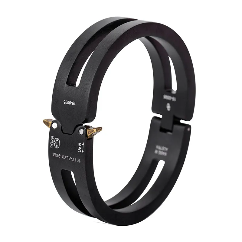アクセサリー ALYX Giant Leather l Bangle Alyx Aluminium Alloy Geometric Bangle Bracelet for Men and Women