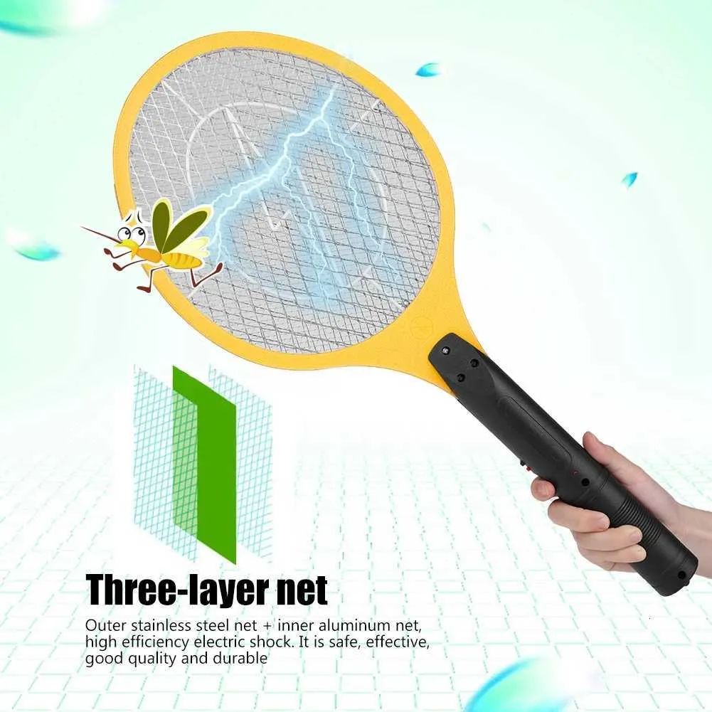 Fly Swat Racket Cordless Rechargeable Electric Fly Swatter Bug Zapper Racket Army Green ...
