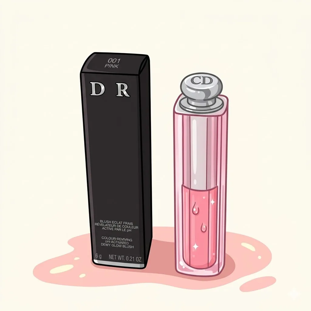 DIO 02 Cream Blush Stick   Long Lasting Natural Cheek... 