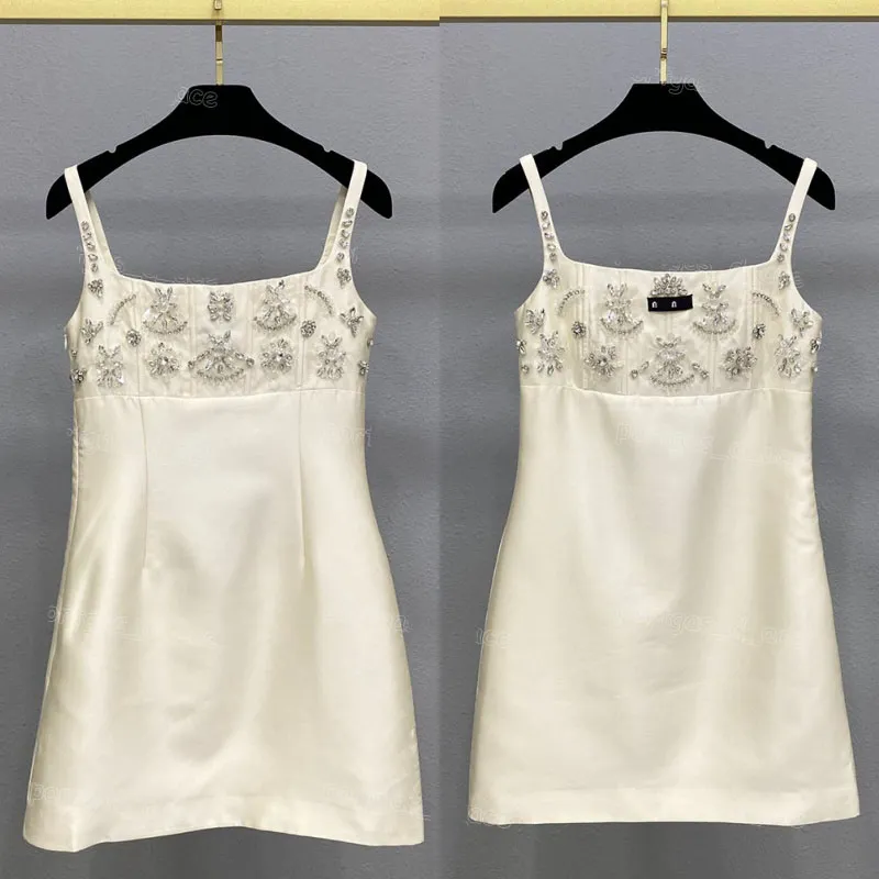 35% OFF Luxury Embroidered Sleeveless Mini Dress – Summer Elegance for Weddings & Vacations