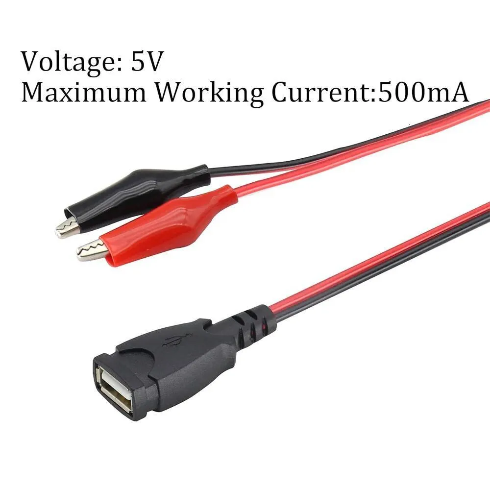 USB Adapter Jumper Probe Test Wire with Male and Female Alligator Clip ...