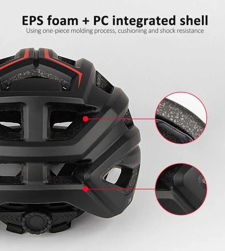 65cm mountain bike helmet Cycling With Photochromic Visor, White face mountain bike helmet GUB 61-65CM L Mountain Bike