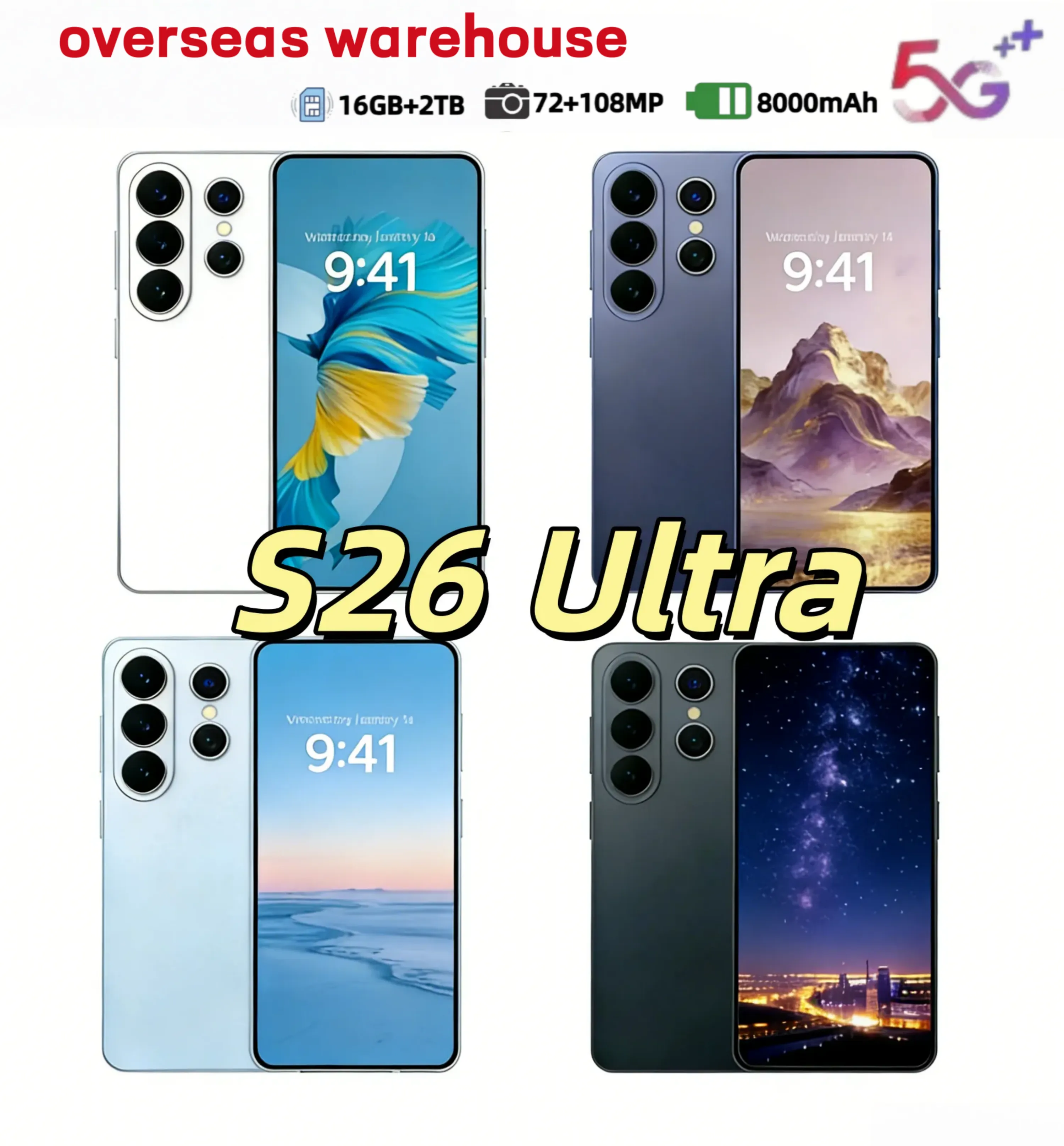 S25 S26 Ultra 5G Smartphone   16GB RAM + 1TB Storage,... 