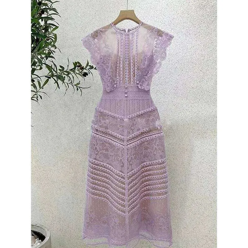 crochet cover up dresses Joanne Maxi Dress in Pink up dress is detailed Evening Dresses Australian Designer SCHL006693_T_L Size:XL (16-18)