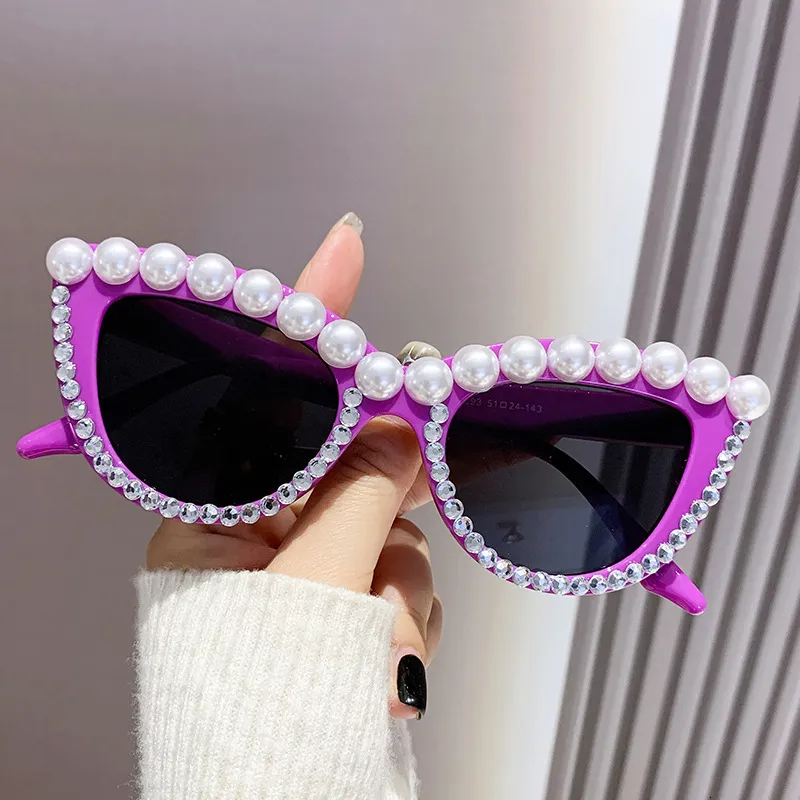 Luxury Designer Cross Border Pearl Sunglasses With... From  display picture 1