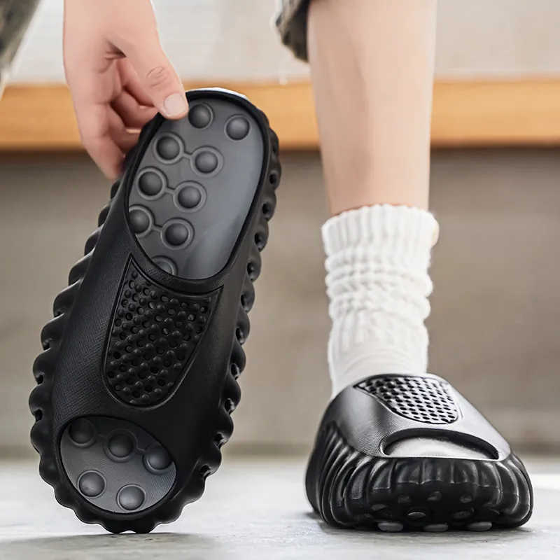 hot Free Delivery Slippers Fashionable Solid Color Men's Drag Casual And Comfortable Foot Feel Anti Slip_voghion.com