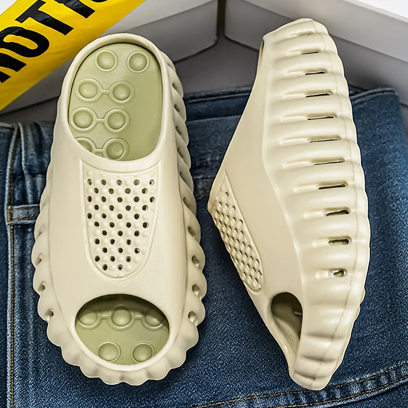 hot Free Delivery Slippers Fashionable Solid Color Men's Drag Casual And Comfortable Foot Feel Anti Slip_voghion.com