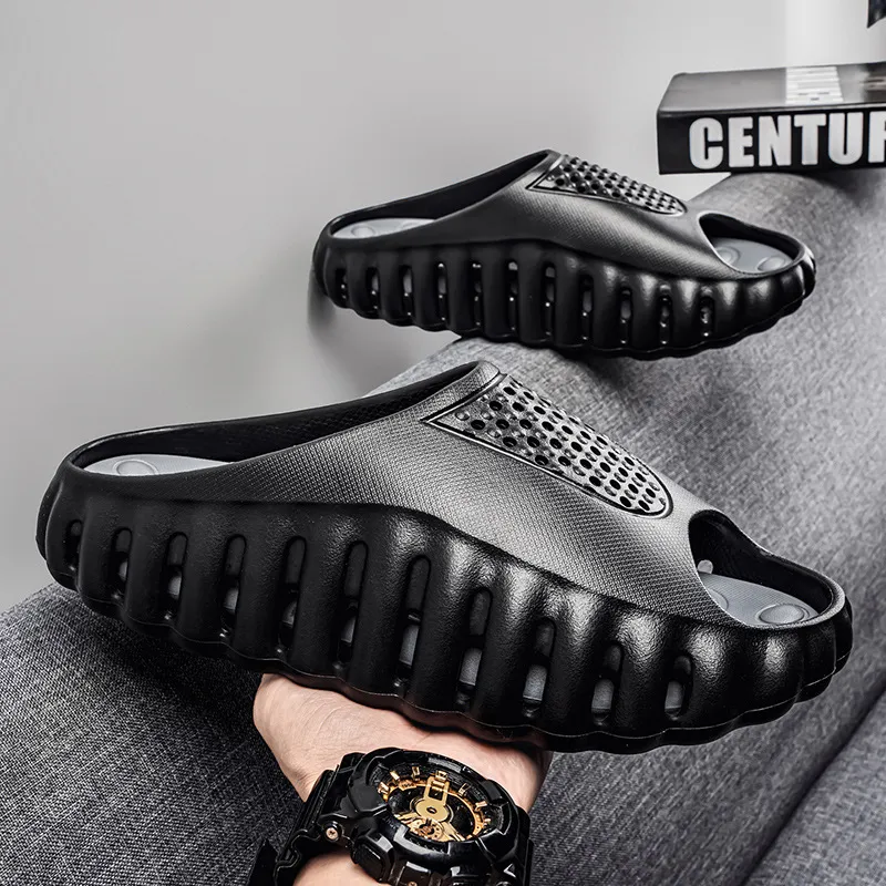 hot Free Delivery Slippers Fashionable Solid Color Men's Drag Casual And Comfortable Foot Feel Anti Slip_voghion.com