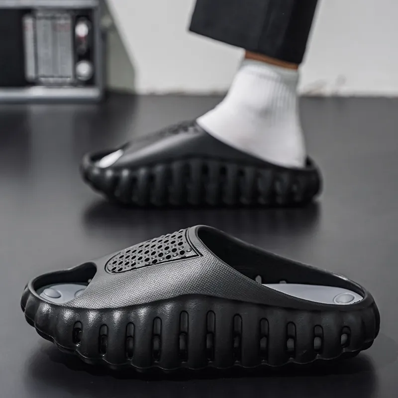 hot Free Delivery Slippers Fashionable Solid Color Men's Drag Casual And Comfortable Foot Feel Anti Slip_voghion.com