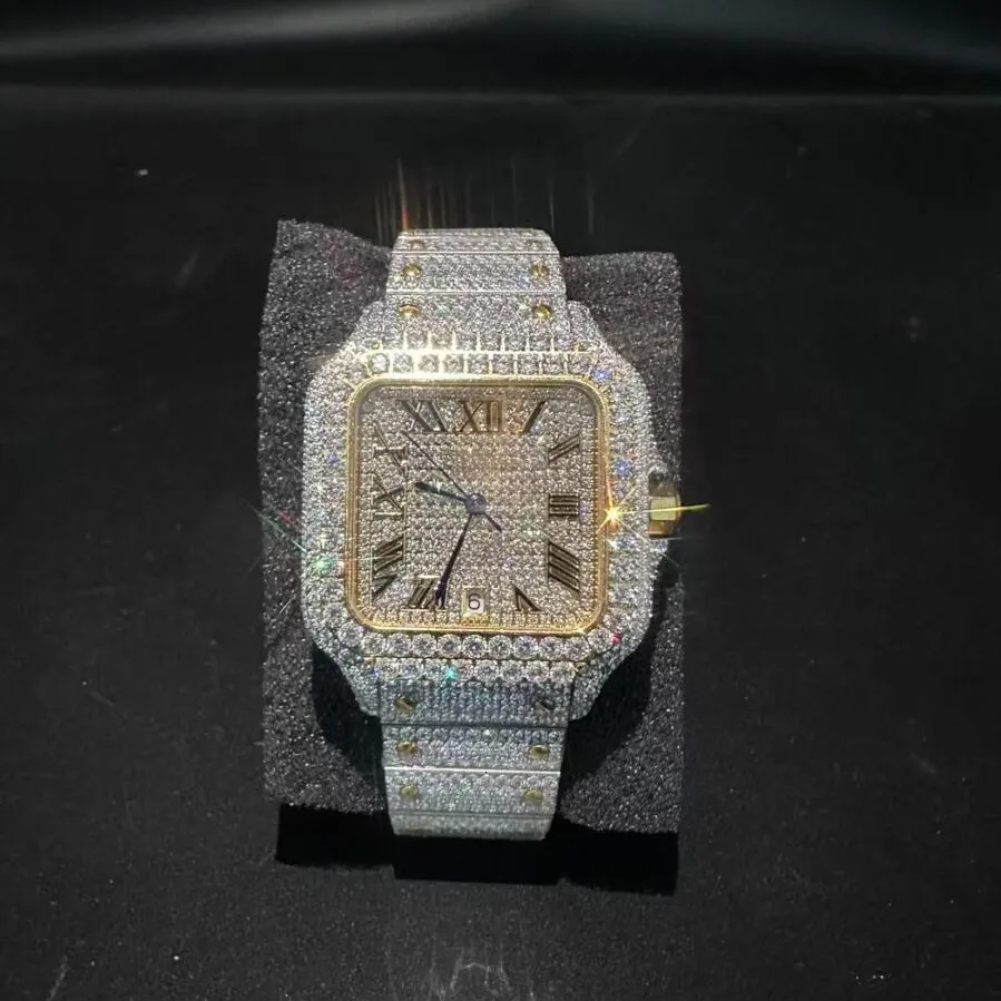 Moissanite Watch VVS 1:1 Hip Hop Mechanical From Mossanite