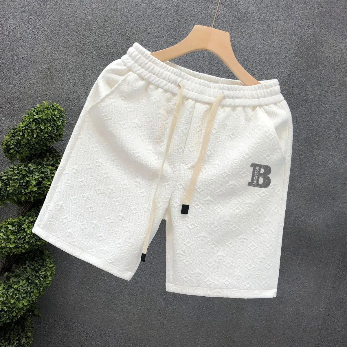 2026 Designer Linen Leisure Shorts for Men with Elastic Waist and ...