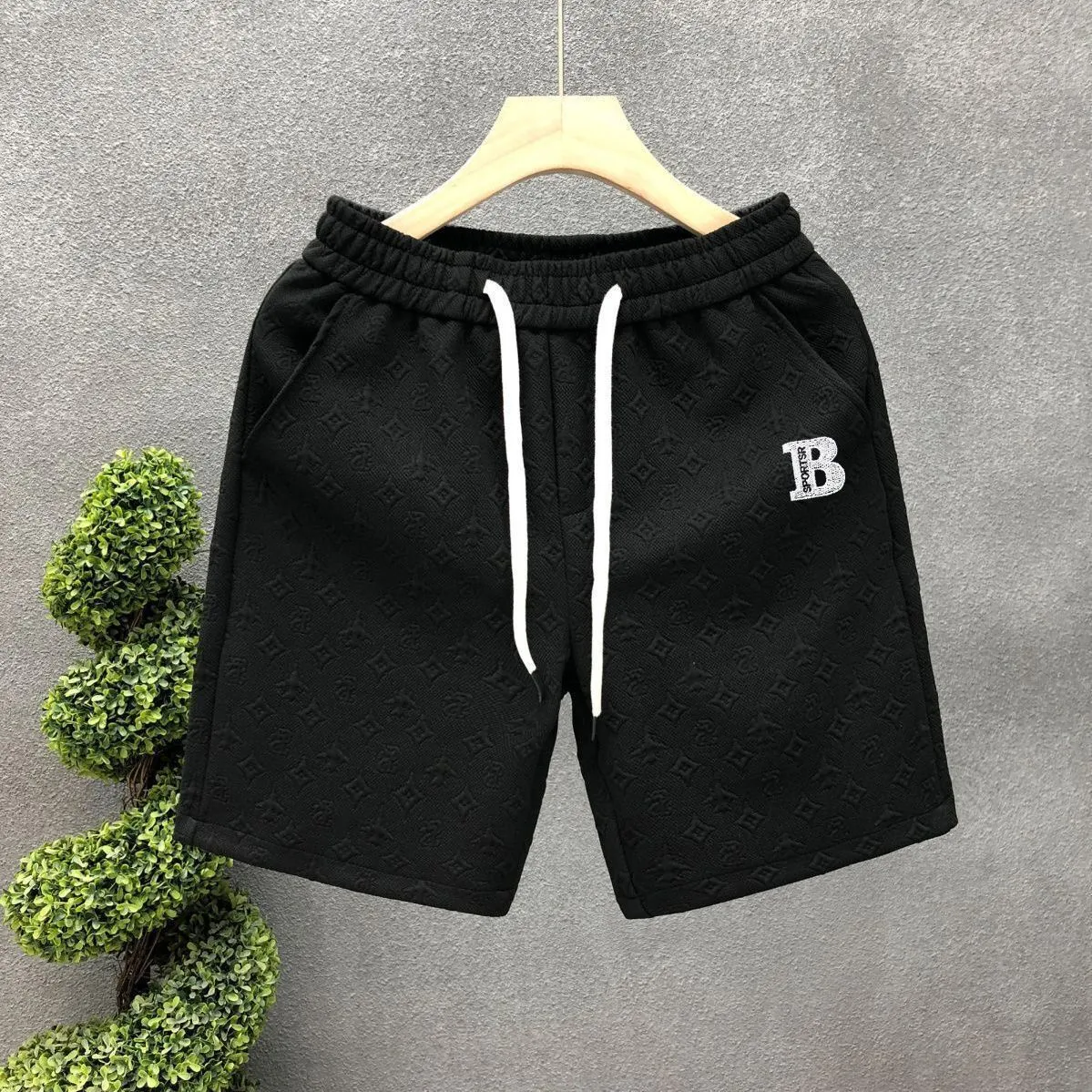 2026 Designer Linen Leisure Shorts for Men with Elastic Waist and ...