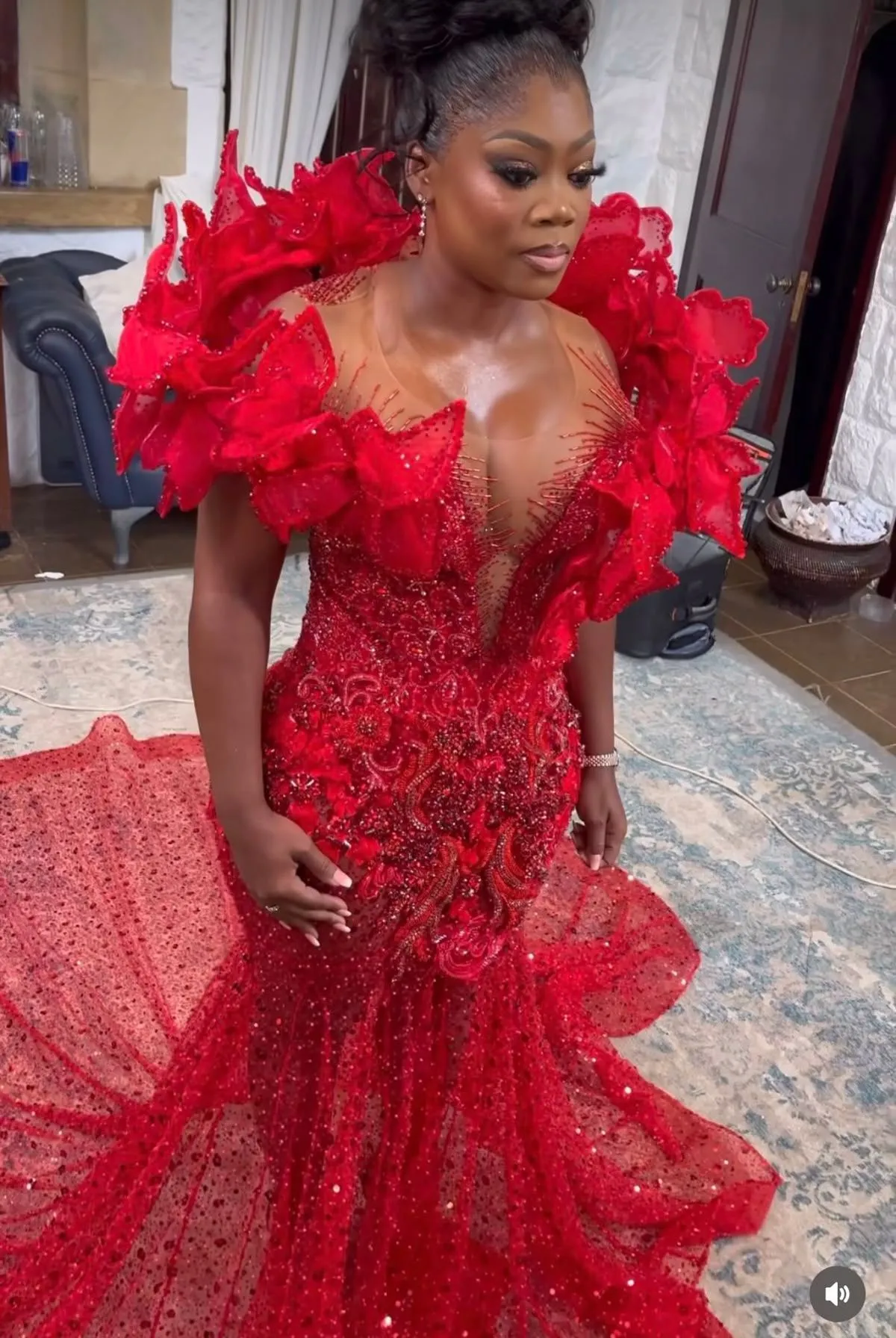 red dresses for women formal Bright Long Sleeves V-neck High Slit , CP0034 Custom Size(leaving a note) / Custom Color(leaving a note) The strapless neckline highlights your shoulders with clean Customized Red Prom Dresses For