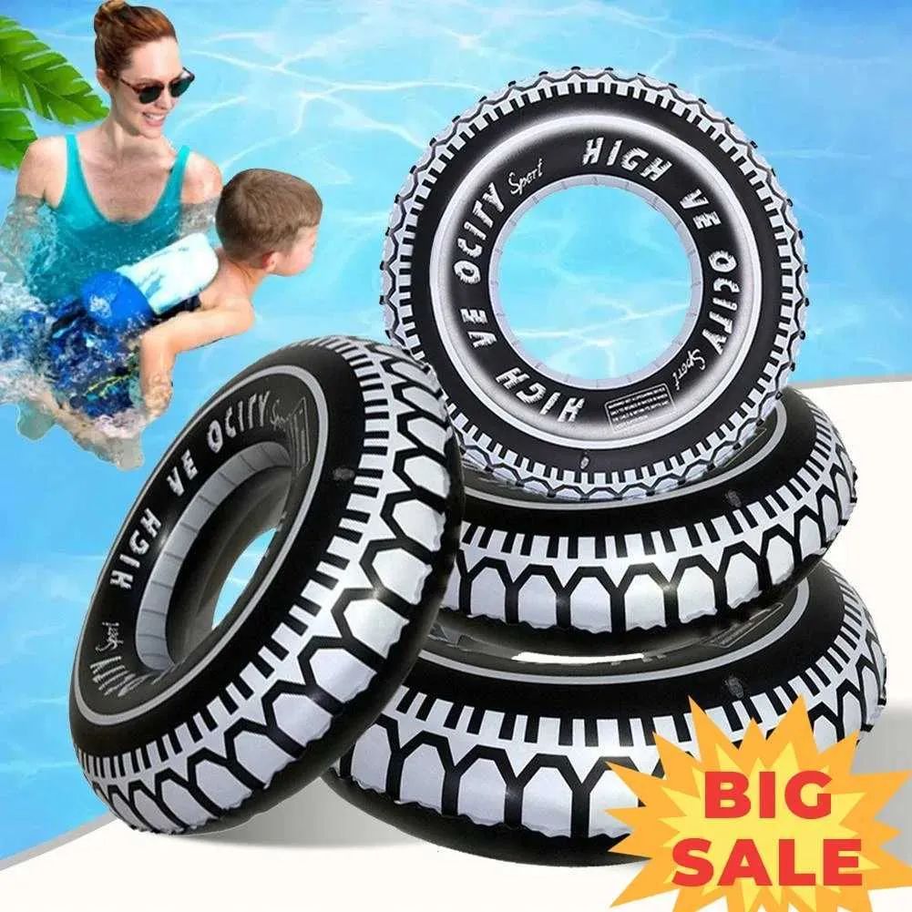 Inflatable Tire Tubes Swimming Pool Floats for Adults and Kids Car ...