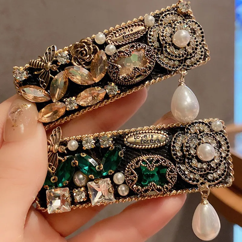 Designer Womens Luxury Hair Clips Vintage Green... From  display picture 3