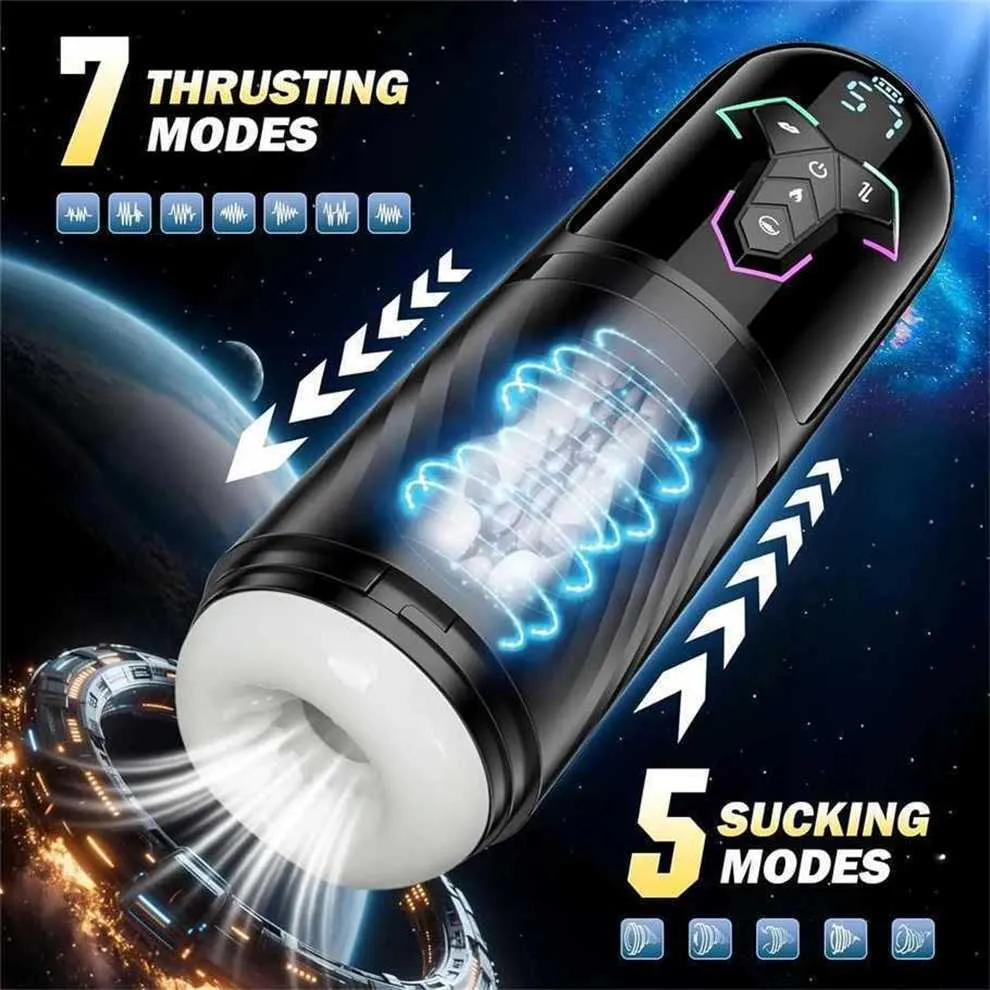 Automatic Telescopic Male Masturbator Heated Sucking... From 50,34 €