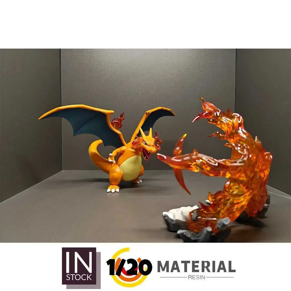 Charizard Resin Figure 1/20 Scale with Fire Blast Accessories for Boys ...