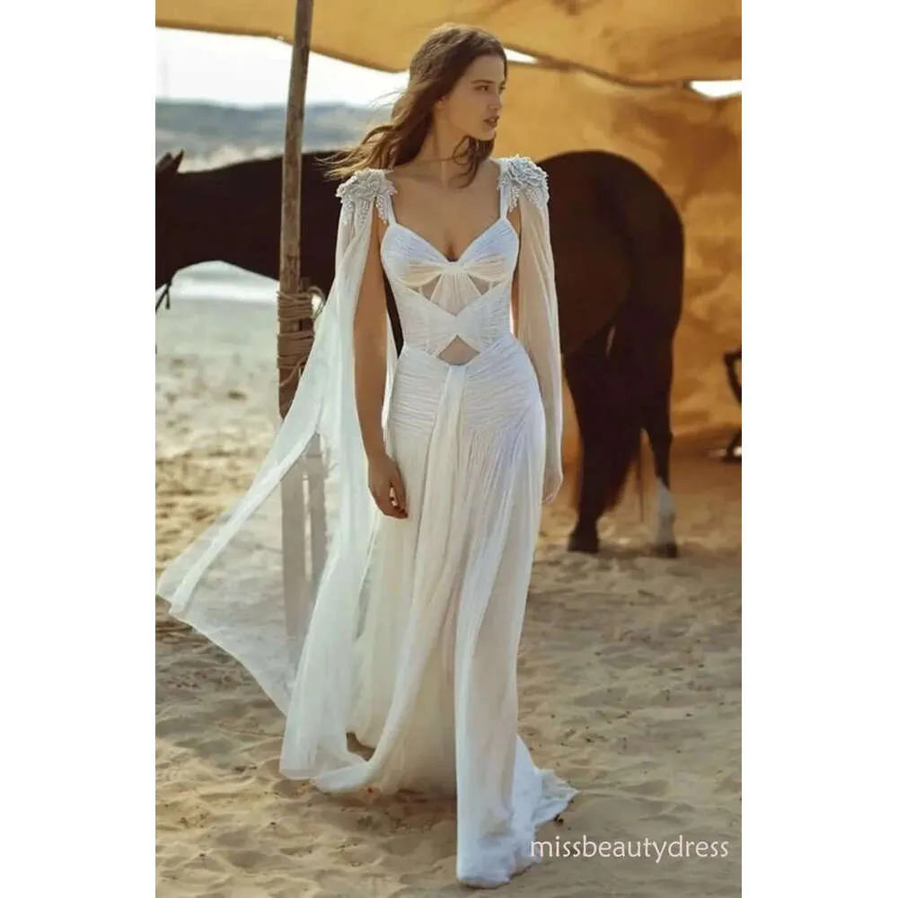grecian beach dress Nafori Dusty Blue A Line/Princesses Evening Dresses Ruched Grecian Style Chiffon Halter Neck Floor-Length Formal Dress Wedding Guest Summer Dress 2026