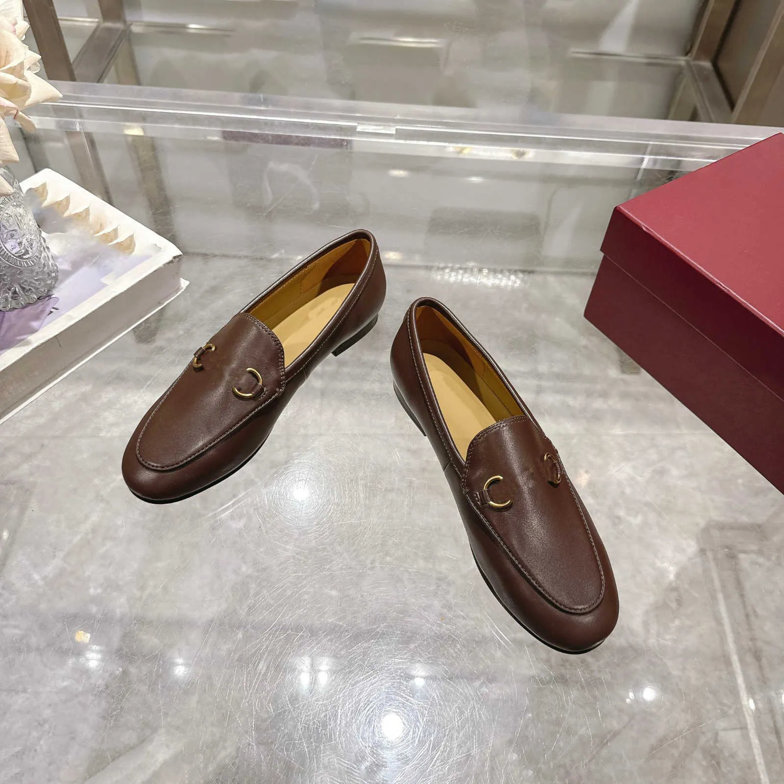 ドルチェ＆ガッパーナのブラウンレザー ダブルモンクストラップシューズ 高級メンズダブルモンクストラップローファーシューズ本革ブラウン